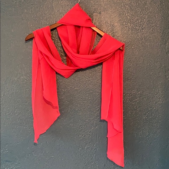 Hot Pink Scarf 34x70 inches - Picture 2 of 5